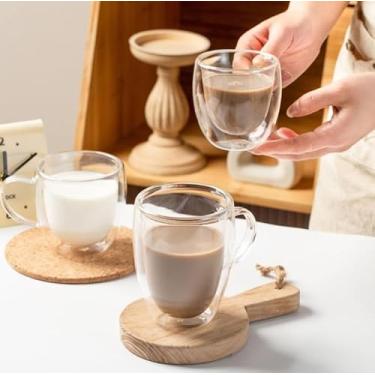 Imagem de Xícara Vidro Duplo Parede Isolante 100 ml Café Chá Suco - Beba Sua Bebida Com Estilo (6)
