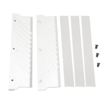 Imagem de Generic Memória RAM Cooler Dissipador de Calor Eficiente de Liga de Alumínio para Módulo de Memória DDR5, de Resfriamento Rápido para Computador, 5,3 X 1,3 X 0, pol. (Prata)