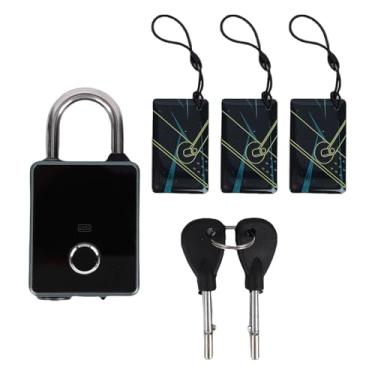 Imagem de Luocute Cadeado Inteligente, 5 Métodos de Desbloqueio, Senha de Impressão Digital, Cartão Nfc Chave, Bloqueio Eletrônico Com Ip65 à Prova de água