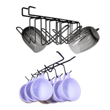 Imagem de Porta Xícaras e Copos Suporte Organizador De Cozinha Preto