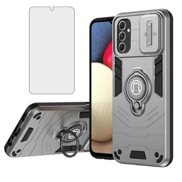 Imagem de Asuwish Capa de telefone para Samsung Galaxy A54 5G com protetor de tela de vidro temperado capa magnética resistente anel suporte de celular híbrido resistente A545G A 54 54A 4G G5 SM A546U feminino