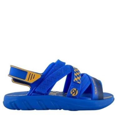 Imagem de Sandália Infantil Grendene Do Sonic Com Carro Azul 23294-Masculino