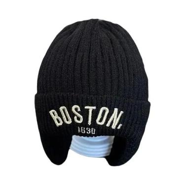 Imagem de Gorro De Inverno Quente Para Meninas E Meninos, Vintage, Bordado BOSTO