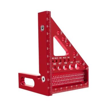 Imagem de Esquadro De Alumínio Para Marcenaria Com Pinos De Dowel, Régua De Ângu