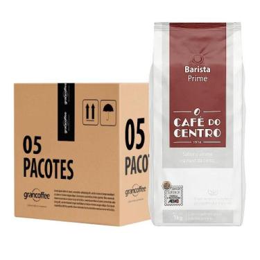 Imagem de Kit 5Un Café do Centro Barista Prime Grãos 1kg ABIC Superior