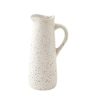 Imagem de Vaso de flores de cerâmica Zen House Bud Vasos decoração de prateleira centros de mesa suporte de plantas de estúdio de ioga (cor: F) (A)