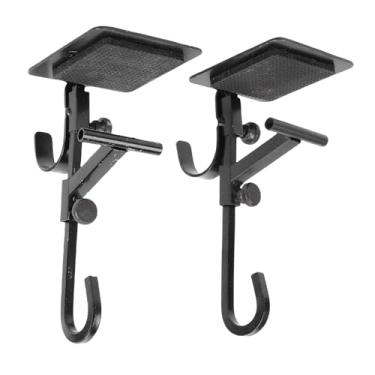 Imagem de Fockety Suporte para Meia de Manto e Guirlanda, Cabide de Lareira de Gancho Duplo Ajustável Com Almofada de Borracha para Decorações de Natal, Luzes de Guirlandas, Ferro Forjado