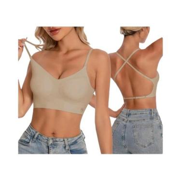 Imagem de Sutiã sem alças sem costura feminino sem alças sutiã de verão, sutiã p