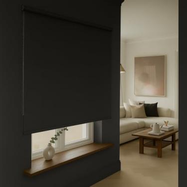 Imagem de Cortina Rolo Persiana Blackout 80 x 130 Cm Janela Quarto