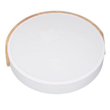Imagem de Generic Luz de Teto Embutida LED, Luz Com Eficiência Energética de Estilo Moderno, Luminárias Redondas de Madeira Com Controle Remoto para Quarto, Sala de Estar, Cozinha, Escritório e Corredor