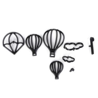 Imagem de Conjunto de cortadores de biscoito de balão de ar quente para assar criativos com moldes de plástico para biscoitos, fondant e projetos de sobremesa DIY