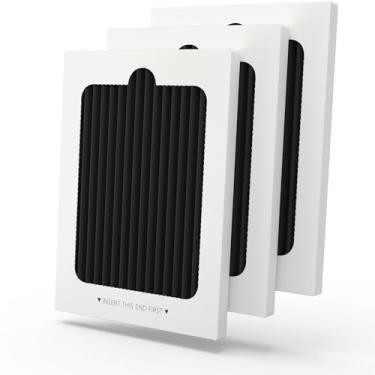 Imagem de Pacote com 3 peças de substituição de filtro de ar para geladeira compatível com Frigi-daire PAULTRA Pure Air Ultra e Elec-trolux EAFCBF para geladeira 242061001 242047801 242047804 241754001