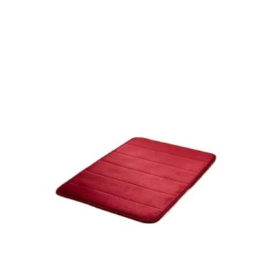 Imagem de Forro de Banheiro Antiderrapante e Absorvente Macio Secagem Rápida para Banheiro Lavabo 60x40cm(LISTRAS VINHO,3)