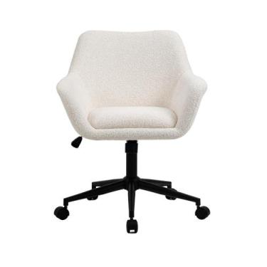 Imagem de Cadeira Poltrona Giratória Pelegrin PEL-2001 Tecido Branca