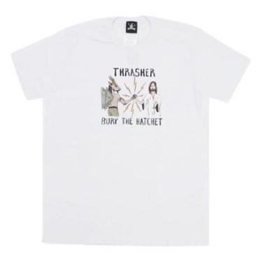 Imagem de Camiseta Thrasher X Toy Machine B.T.H - Branco-Masculino