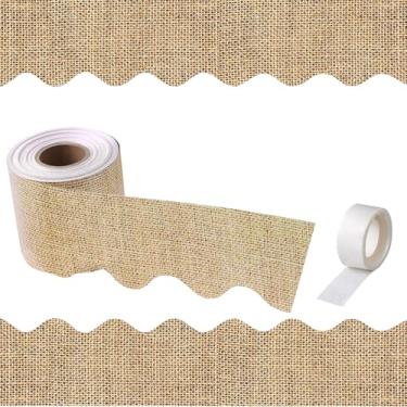 Imagem de Bordas de quadro de avisos de corda de serapilheira de 1,8 m, acabamento de borda recortada, bordas enroladas de sala de aula para quadro de avisos, quadro branco, quadro de cortiça, armário e