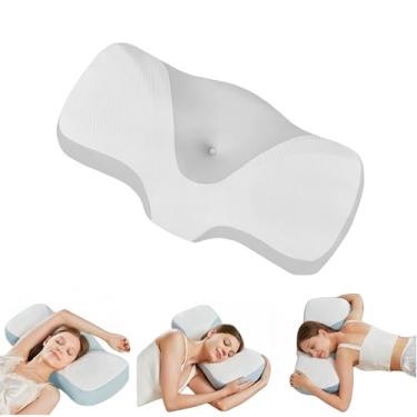 Imagem de Aylashine Travesseiro cervical para dormindo de recifes de dor, almofadas de espuma de memória, travesseiro ergonômico ortopédico de suporte cervical para pescoço, para dorminhocos laterais, costas e