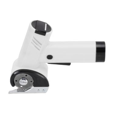 Imagem de Generic Tesoura Elétrica Sem Fio, Corte Poderoso de 25 W 420 RPM Com Lâminas de Segurança e Luz LED, para Embalagens de Artesanato de Carpete de Couro de Tecido de Papelão (WHITE)