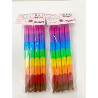 Imagem de Kit 12 pacotes Lapiseiras Troca Ponta colorida 4 Un.tipo Lego Cor:kit 