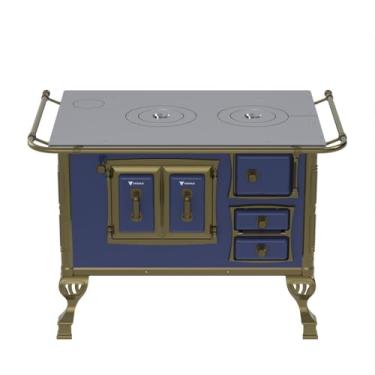 Imagem de FOGAO A LENHA N 2 COLONIAL AZUL SEM TAMPA SE