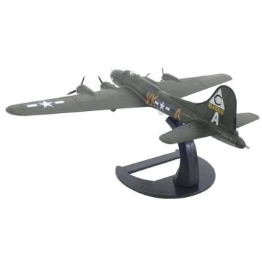 Imagem de Escala 1/144 Segunda Guerra Mundial Estados Unidos USAAF B-17 Flying Fortress Modelo de bombardeiro pesado modelo de liga de avião fundido para coleção MOUDOAUER