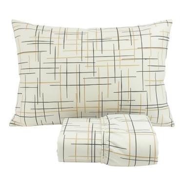 Imagem de Jogo de Lençol Cama Solteiro Malha 100% Algodão 2 Peças Estampado Com Elástico Toque Macio Cozzilar (Modelo 12)