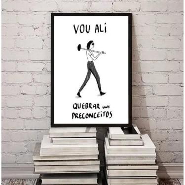 Imagem de Quadro Quebrando Preconceitos 24X18Cm
