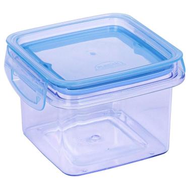 Imagem de Pote Hermético Quadrado 380ml Plasútil Azul