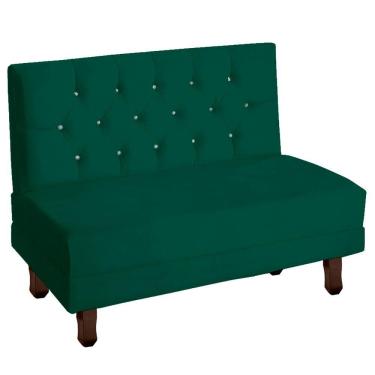 Imagem de Canto Italy Confortável Para Apartamento Cozinha E Restaurantes Veludo Cor Verde Esmeralda