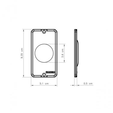Imagem de Tampa Para Condulete Tramontina 1-2 E 3-4 Com 1 Posto Redondo E Com Pintura Eletrostática A Pó