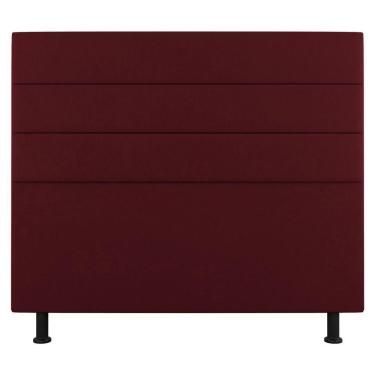 Imagem de Cabeceira Cama Box Casal Queen Size Malik 160cm Suede Bordô - Abmaza