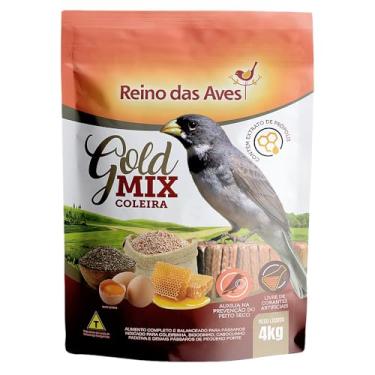 Imagem de Ração Reino das Aves Gold Mix Coleira para Pássaros - 4 kg