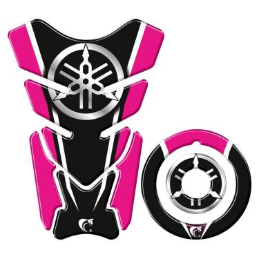 Imagem de Adesivo Protetor Tanque E Bocal Moto Yamaha Diapasão Rosa