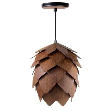 Imagem de Lustre Pendente Em Madeira - Lupulo Sucupira