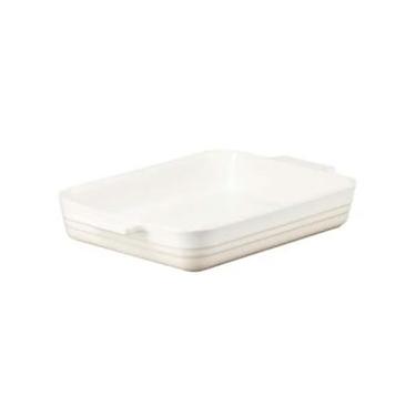 Imagem de Travessa Retangular Classic 26 cm Branco Meringue Le Creuset
