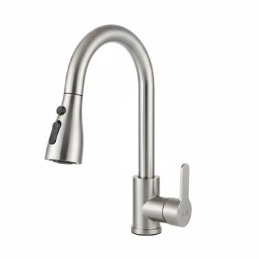 Imagem de Torneira Gourmet de Pia Para Cozinha Bancada com Bico Alto Extensível 