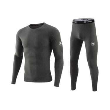 Imagem de Conjunto De Roupa Térmica Masculina Para Inverno, Calças Longas Elásti