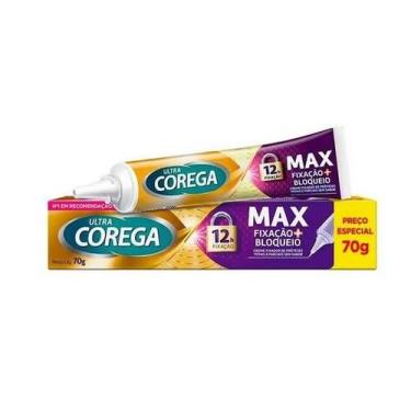 Imagem de Creme Fixador De Dentadura Corega Ultra Max Sem Sabor 70G