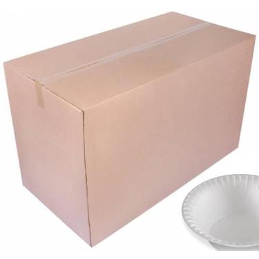 Imagem de Kit 400 Cumbuca De Isopor Térmico 15Cm Fundo - Ultra - Ultra/Totalplas