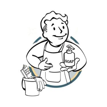 Imagem de Pôster Vintage HD Em Canvas Fallout Vault Boys, Arte De Parede Para De