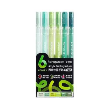 Imagem de Canetas De Gel Acrílico De 90 Cores Com Tinta De Grande Capacidade Par