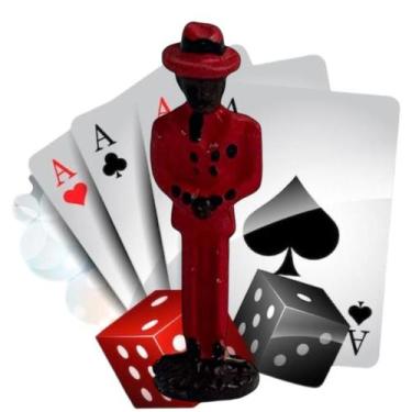 Imagem de Zé Pelintra Colorido Vermelho 5 cm  Proteção  Malandragem  Caminhos Ab
