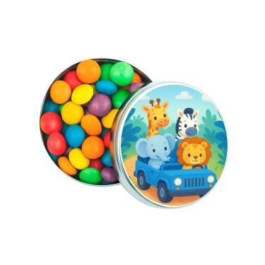 Imagem de Kit 30 Latinhas Lembrancinhas Safari Azul