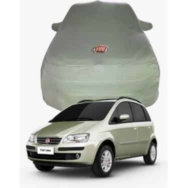 Imagem de Capa de Carro Fiat Ideia Tecido  Lycra Premium - Cadilhe Capas, Cinza 