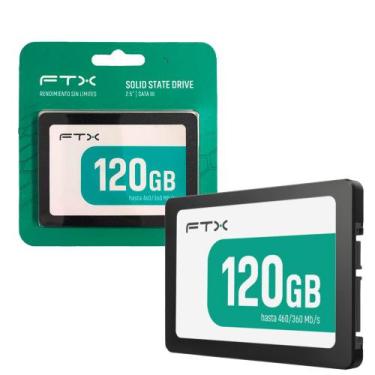 Imagem de SSD FTX 120GB SATA III 2.5" Leitura 460MB/s Para Notebook e PC