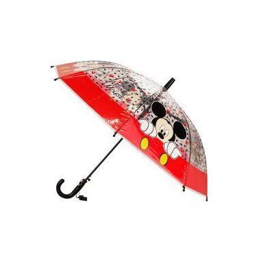Imagem de Guarda chuva infantil transparente letras mickey - disney