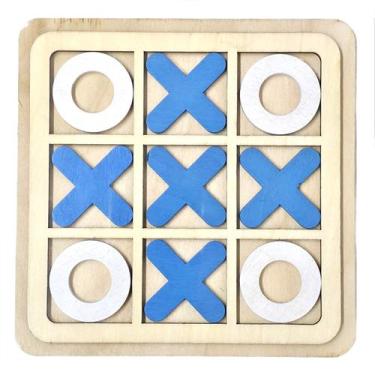 Imagem de Jogo Da Velha Tabuleiro De Madeira Brinquedo Educativo - - Wood Toys, 