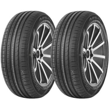 Imagem de Kit 2 pneus aplus 175/55r15 77h tl a609-2