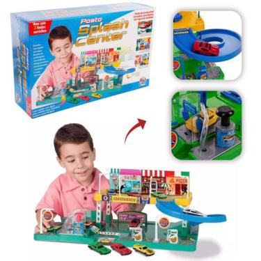 Imagem de Posto Lava Rápido Splash Center Compatível C/ Hot Wheels - Lugo Brinqu