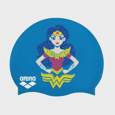 Imagem de Touca Para Natação Infantil Super Hero Cap Arena, Azul